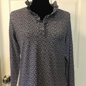 Coolibar Grace Ruffle Neck Top